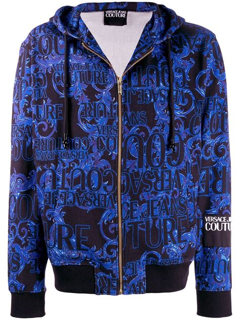 versace jeans pullover damen|Versace zip up hoodie.